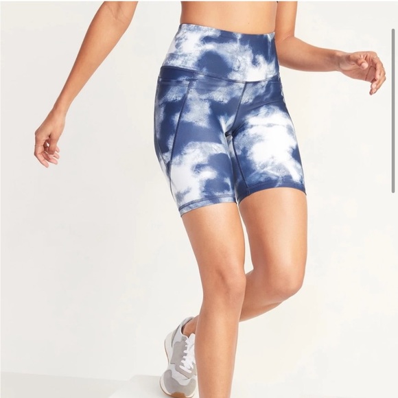 Old Navy | Shorts | Final Sale Nwot Old Navy Powersoft Tie Dye Bike Shorts  Size Medium | Poshmark